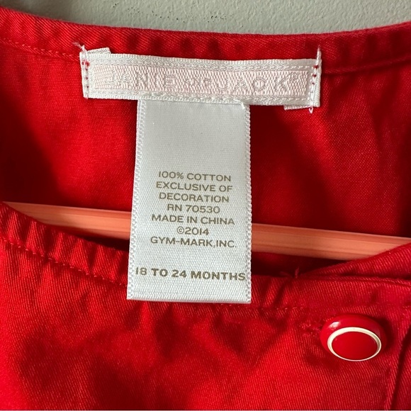 Janie and Jack Romper One Piece Red White Nautical Nantucket Breeze Preppy 24 M - Picture 3 of 8